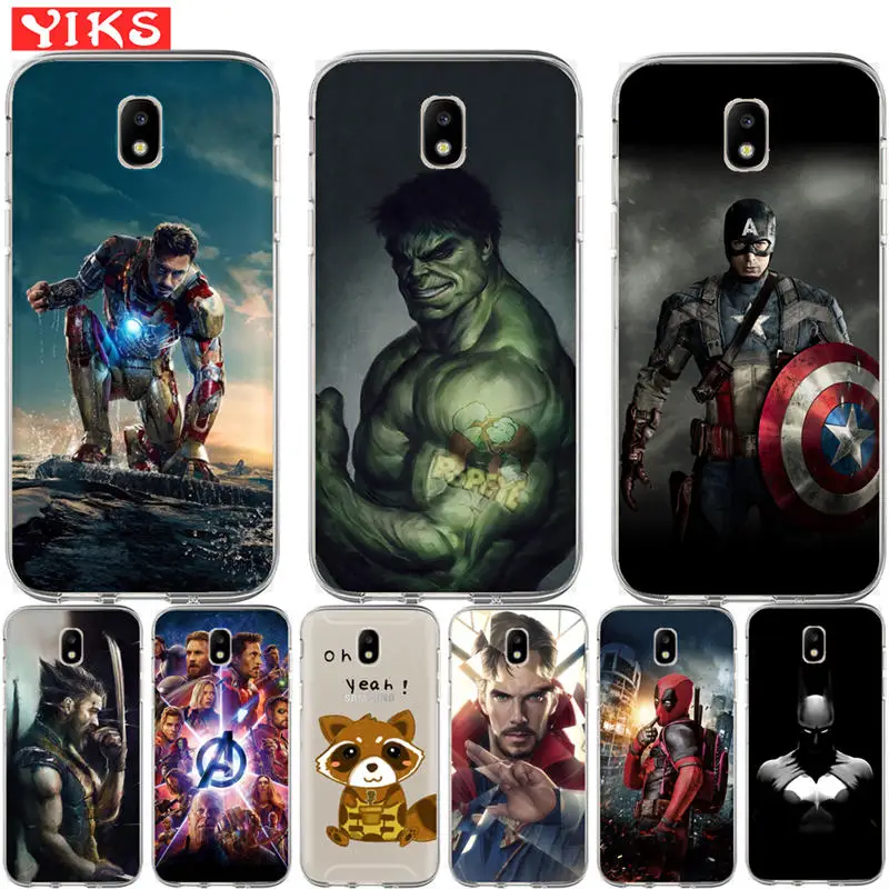 Чехол Marvel с Мстителями для samsung Galaxy J3, J5, J7,,, J2 Prime, G530, мягкий ТПУ чехол, чехол Capinha Etui