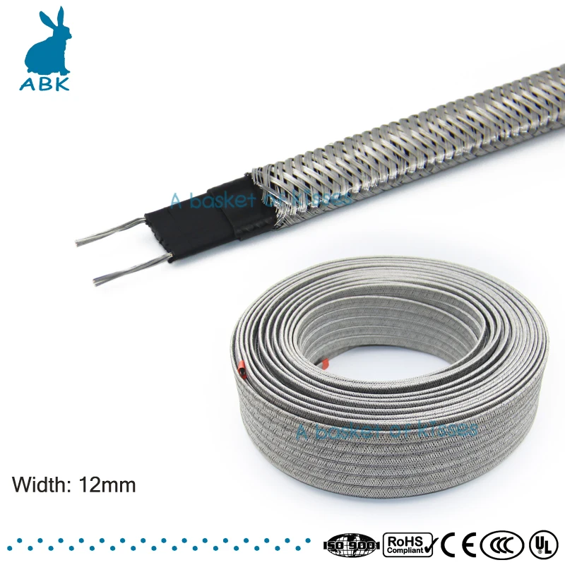 Buy 10m 100m 12V 24V 220V Shielding type heat cable W