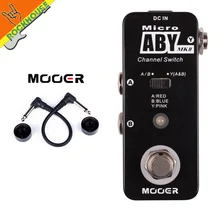 MOOER Micro ABY MK2 гитарный линейный селектор педали усилителя канальный переключатель для гитары переключатель сигнала истинный Обход