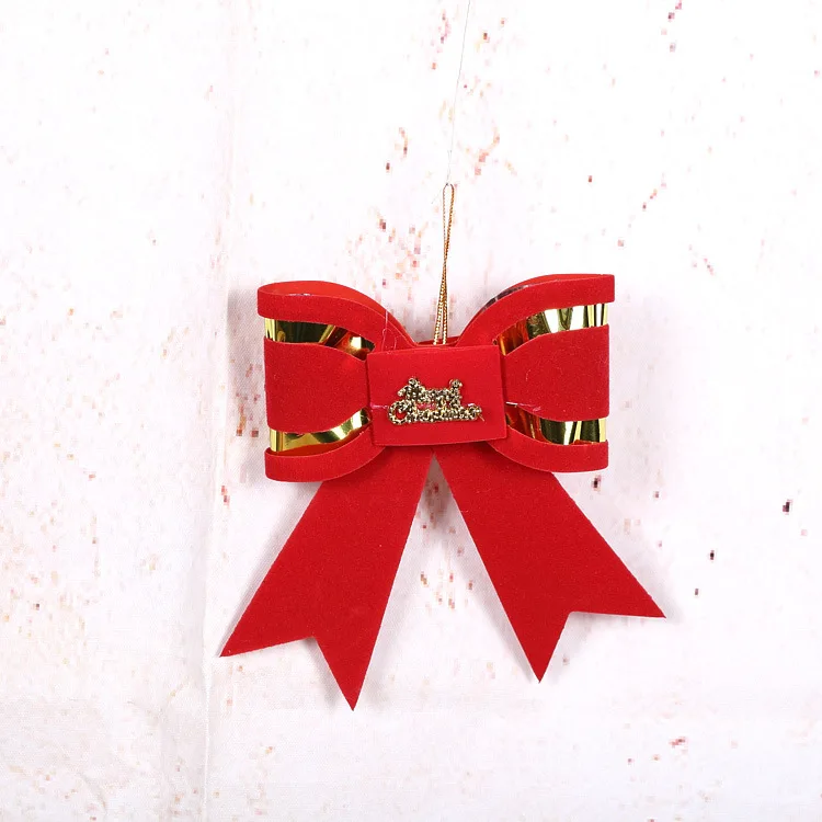 ANGRLY Merry бумага для украшения на Рождество Материал банты с колокол Рождественская елка украшения размерная галстук-бабочка, Рождество