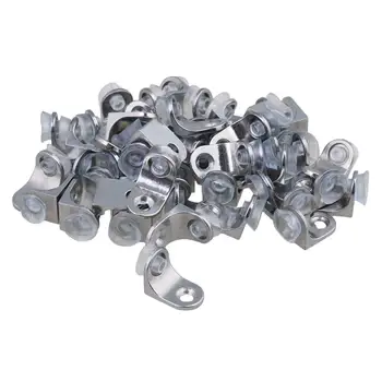 

50PCS 14x7x2.5mm Silver Zinc Alloy Cupboard Shelf Supports Brackets Holder Pins Furniture Cabinets Wardrobes Glass Shelf