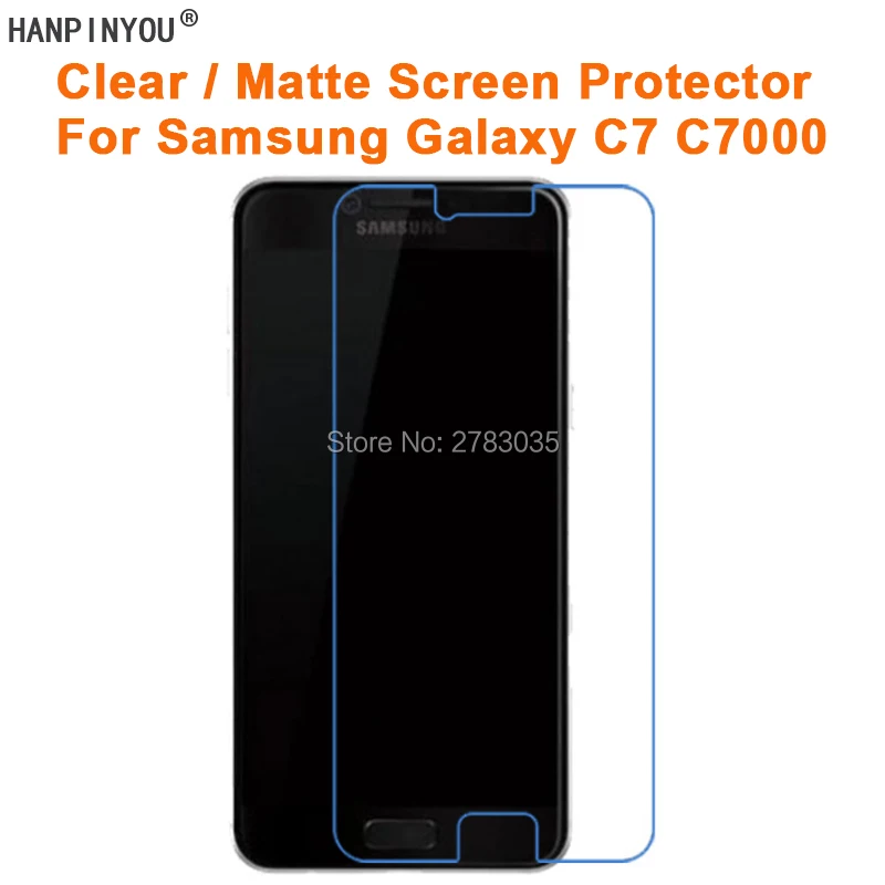 Прозрачная глянцевая/Антибликовая матовая защитная пленка для Samsung Galaxy C7 C7000 5 7