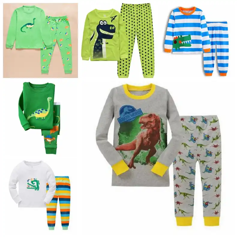 Nuevo Diseno 100 De Algodon De Alta Calidad Ninos Verde Dinosaurio Pijamas Pijama Ninos Nina Flor Pijama Ropa De Bebe Set Sets De Pijamas Aliexpress