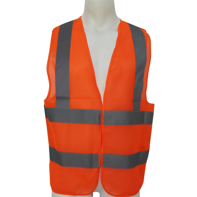 

Reflective Vest High Visibility Fluorescent Red Safety Vest Outdoor Clothing Running Vest Light-Reflective Ventilate Vest BX014