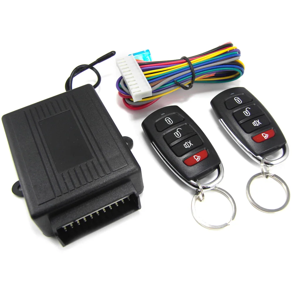 

BIUYEE 8101Universal Car Remote Central Door Lock Vehicle Automotive Keyless Entry System Alarm Device with 2 Remote Controllers