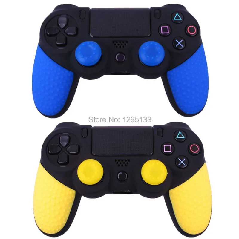 2 шт Мягкий Противоскользящий силиконовый резиновый чехол для sony playstation Dualshock 4 PS4 Pro Slim аксессуары для игрового контроллера