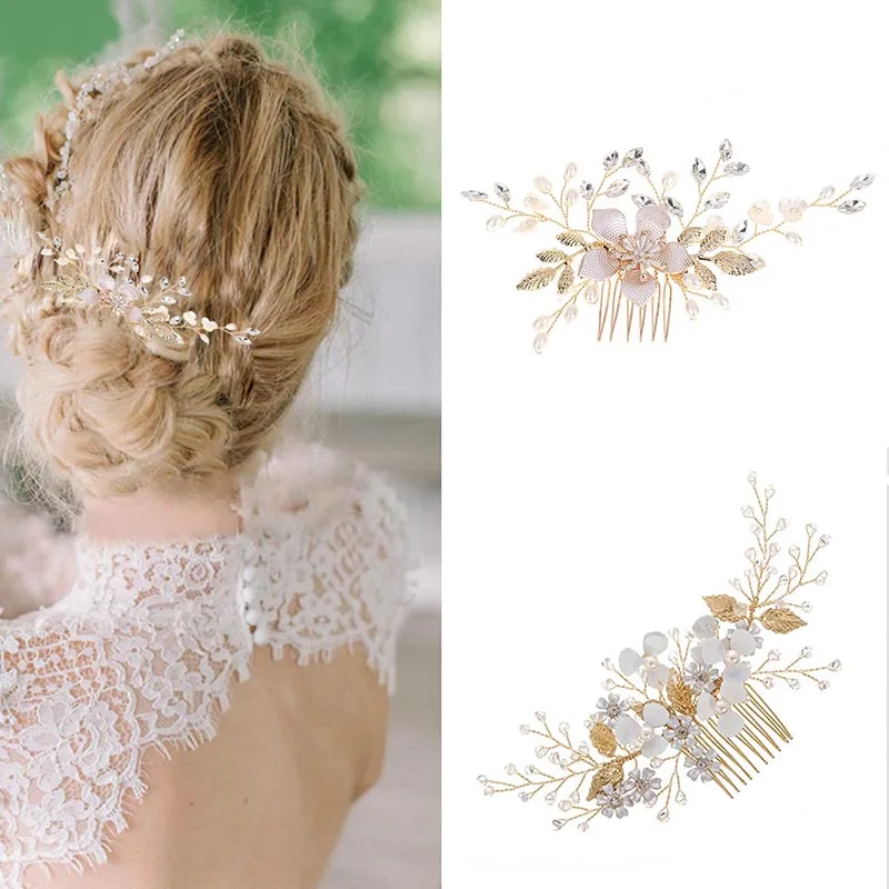 

1 Pcs Women Lady Bride Headwear Flower Decoration Hair Accessories Fashion For Wedding M8694