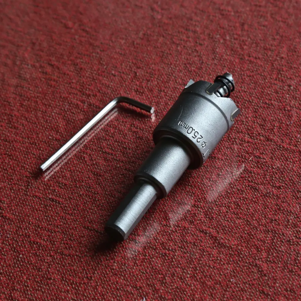 

1PC 17.5mm TCT hole saw drill bits core bits for stainless steel drilling hole opener with triangle handle 10-12mm diameter