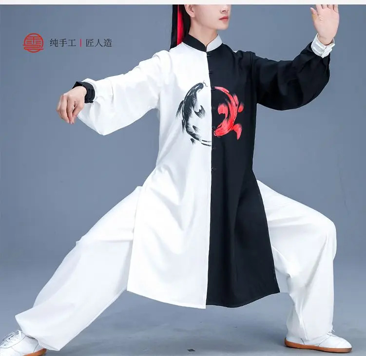 

Unisex Top quality customize spring&autumn tai chi qigong performance suits wushu uniforms taiji martial arts kungfu clothing