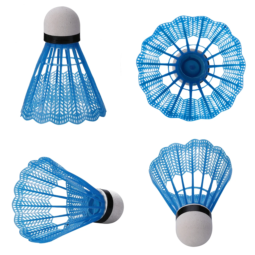 6Pcs High Quality Badminton Balls Colorful Portable Plastic Shuttlecocks Game Supplies For Leisure Indoor Outdoor Sport Training