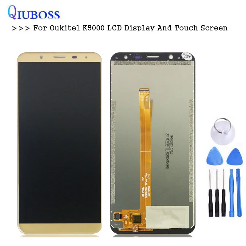 For Oukitel K5000 LCD Display And Touch Screen Assembly Repair Parts For K5000 lcd Mobile Phone with free tools