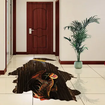 

Aw8002E 3D dinosaur wall stickers stick creative fashion home flooring living room-bedroom waterproof