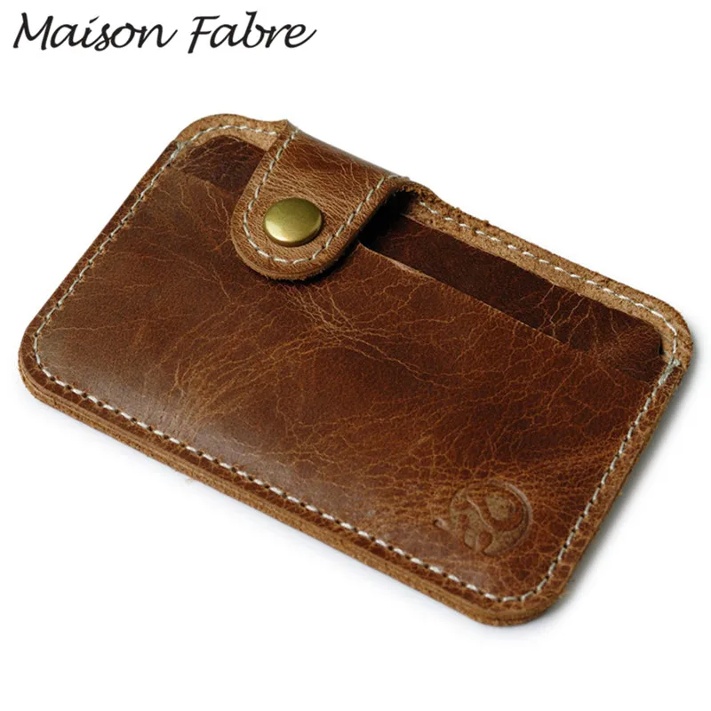 

Maison Fabre 2019 New men wallet leather brand Women purse Travel case Card Holder clutch small ID holders Fashion men Card Bag