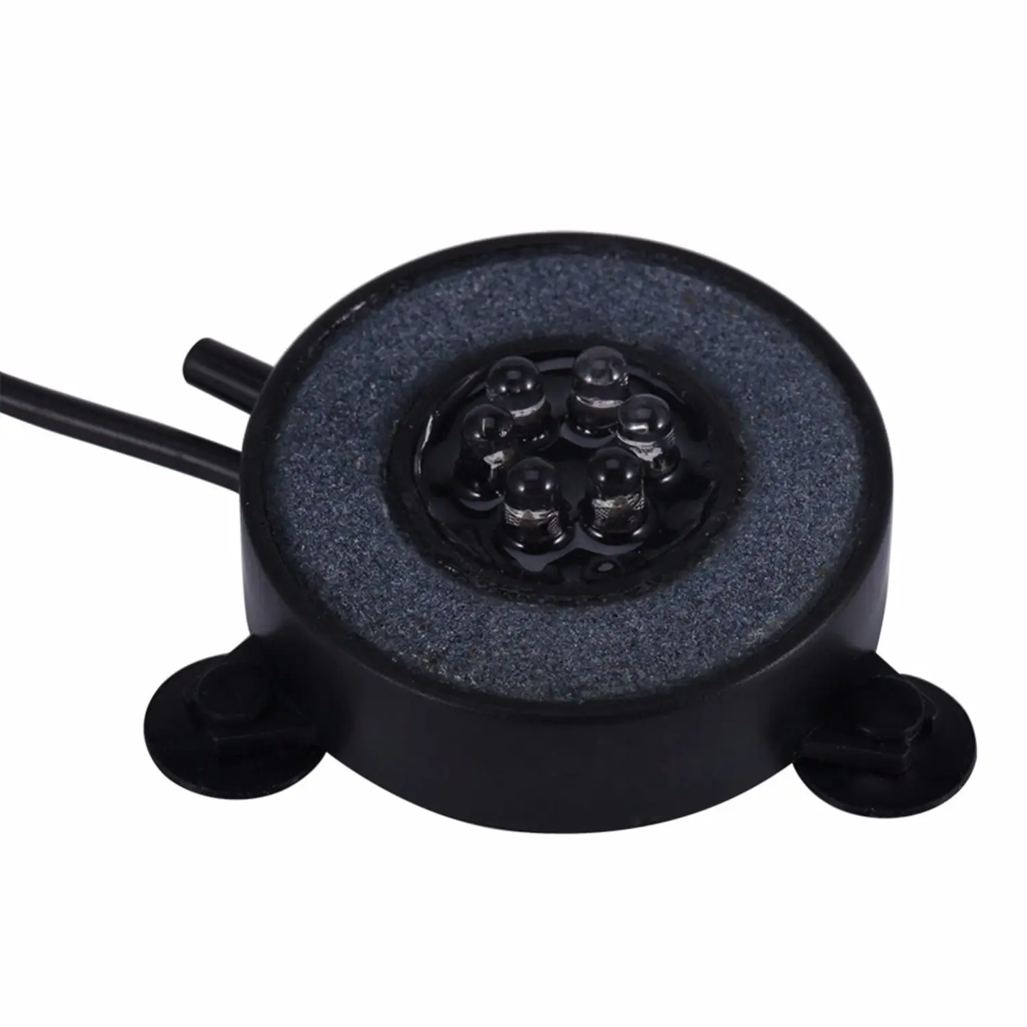 

7colors Waterproof LED Light Multi Color Fish Tank Lamp Submersible Mini Aquarium Lights Bubble Aeration Disc lighting