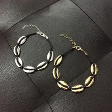 Романтический Shell свободу ножные браслеты Пляж браслет-цепочка на лодыжку модная цепочка с подвеской в виде лапы для Для женщин Девушка Серебряный цвет золотистый Летний стиль