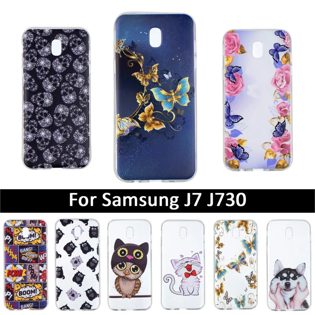 Mobile Phone Cover For Samsung Galaxy J7 2017 J730 J730F EU Soft Silicon Case J 7 730 730F Back Shells Painted Cases |