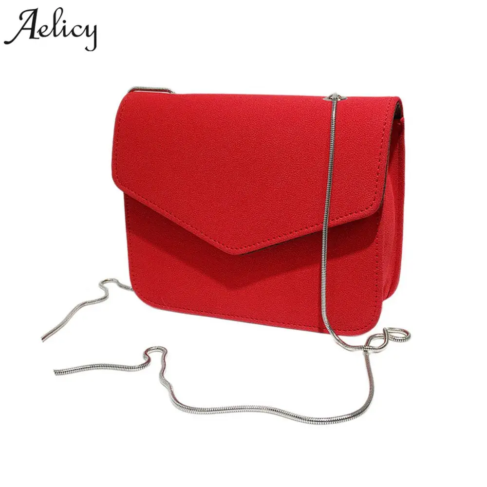 

Aelicy Women Messenger Bags Fashion Leather Small Flap Women Crossbody Bag Chain Messenger Shoulder Bag Lady Handbags bolsa