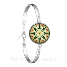 Наручный компас Винтаж украшения в морском стиле кабошон посеребренный браслет для женщин ручной Hain интимные аксессуары