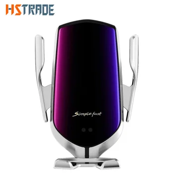 

Automatic Clamping Wireless Car Charger Air Vent Phone Holder Charger Stand For iPhone Samsung Xiaomi Huawei Fast Charging