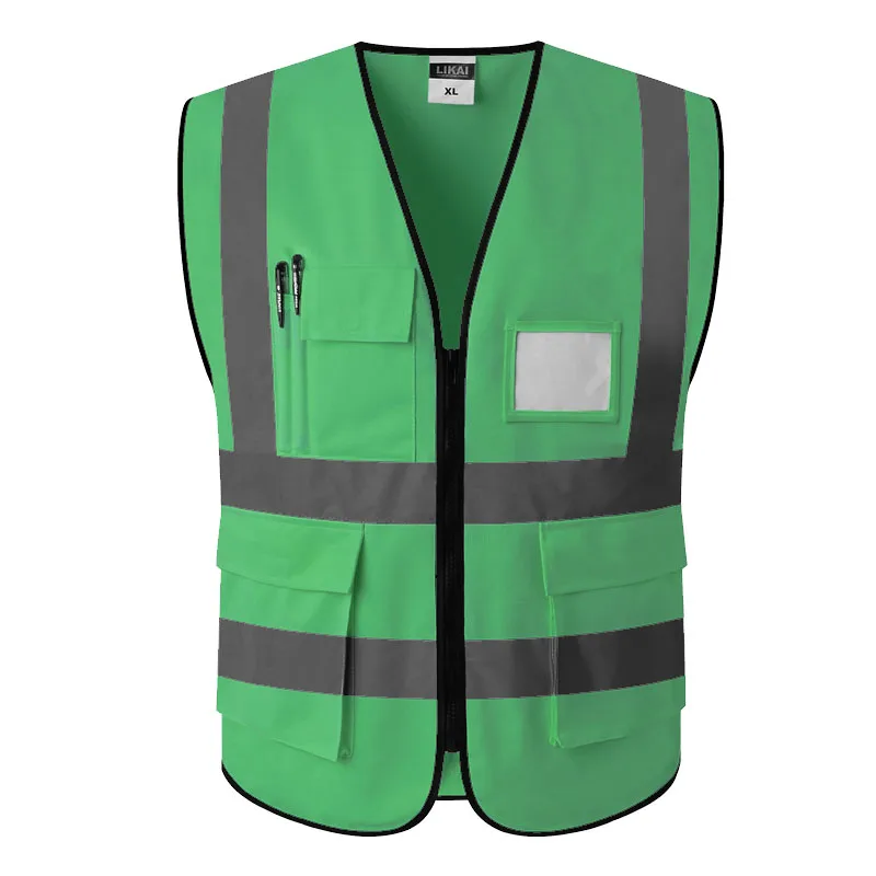 SPARDWEAR Hi Светоотражающая одежда спецодежда зеленый жилет безопасности светоотражающий жилет с карманами Бесплатная доставка