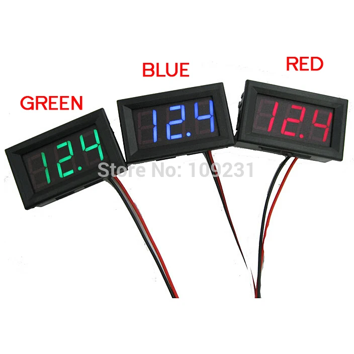 

Mini 1 PC New DC 0~30V LED Panel Voltage Meter Digital LED Display Voltmeter Motorcycle Car T1105 P