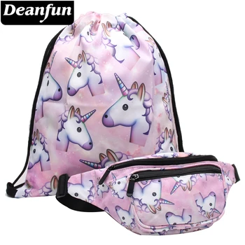 

Deanfun 2PCS Women Unicorn Waist Pack 3D Printing Ladies Bags Fashion Fanny Packs for Travelling DS4