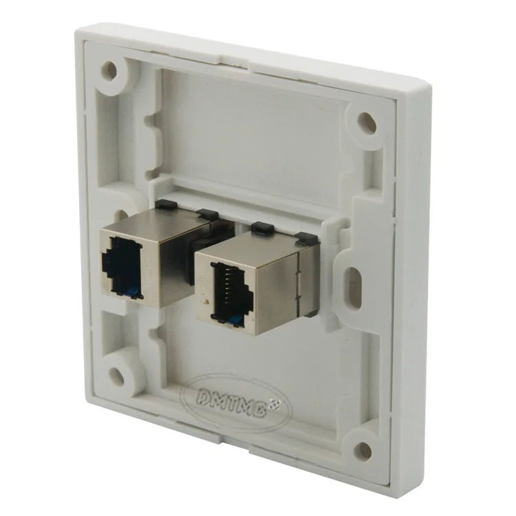 2 X CAT6A щит RJ45 настенная пластина с обратной стороной разъема мама мама|rj45 wall plate|wall