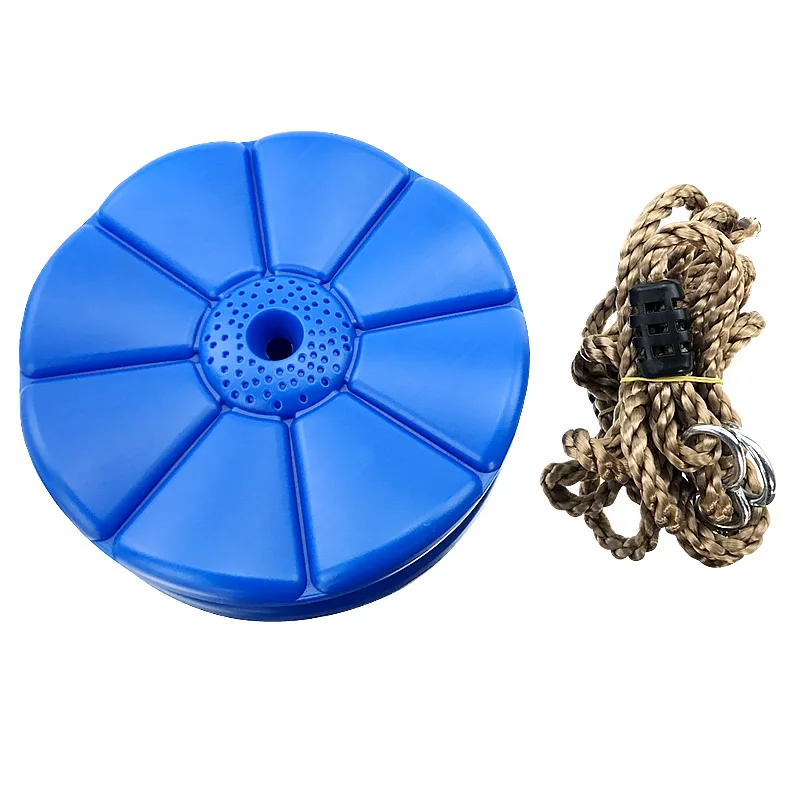 Популярные безопасные Крытый Открытый Пластик диск обезьяна Детская движущаяся сиденье игрушка висит площадка фитнес-игра игры Swingset игрушка в подарок - Цвет: Blue