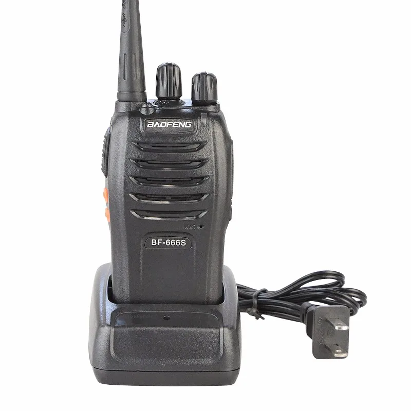 100% Baofeng BF-666s Walkie Talkie 16CH практические двухстороннее радио UHF 400-470 мГц Портативный Любительское радио 5 Вт фонарик программируемый