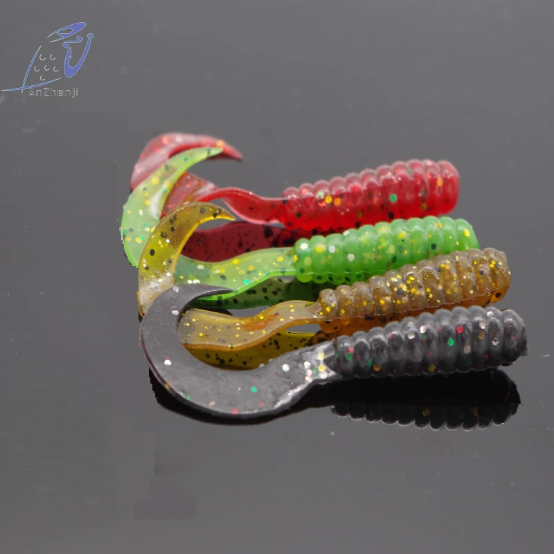 Силиконовая рыболовная приманка 5 шт./лот 7 см 2 г цветов|fishing worms|swimbaits jig headfishing lure |