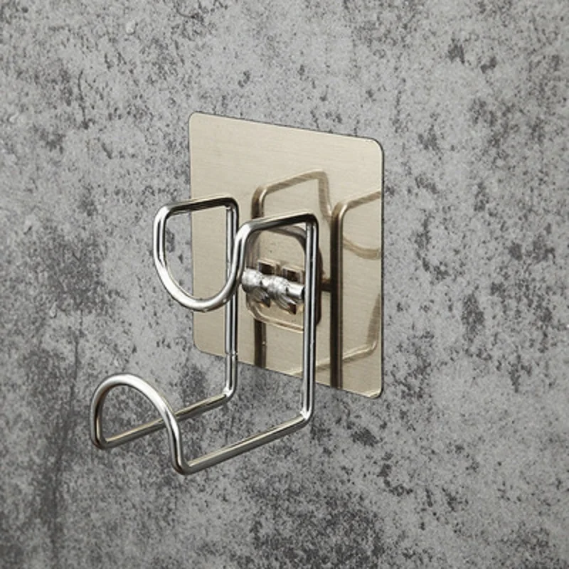 

Self-Adhesive Strong Storage Rack Stainless Steel Shelves For Wall Basin Towel Hangers Kitchen Storage Bathroom Organizer Racks