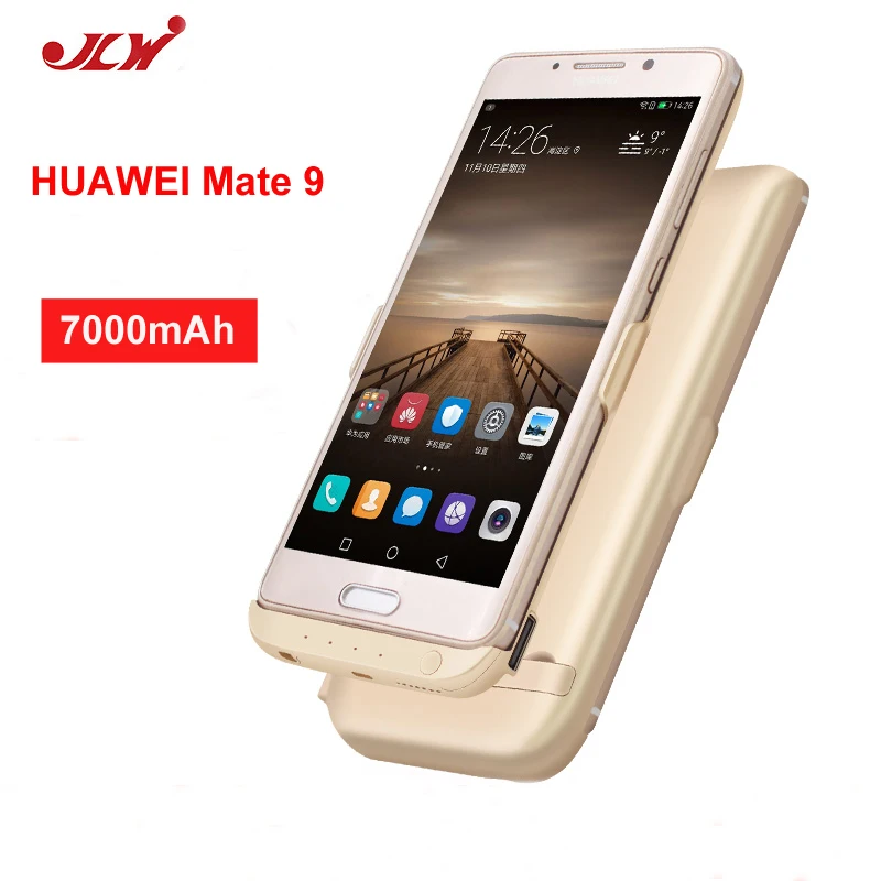 

Wholesale 100PCS JLW 7000mAh High Capacity Charger Case External Backup Battery Clip Rechargeable Phone Case for Huawei Mate 9