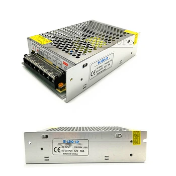 

free shipping 12V 10A 120W switching power supply adapter for 5050 3528 5630 led strip light transformer