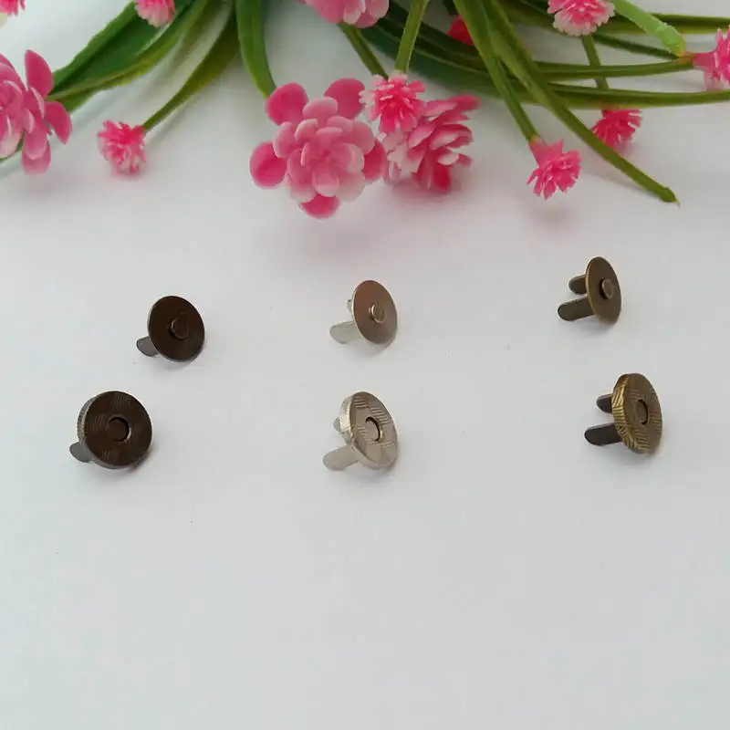 

5set/Lot 10mm*2mm Magnet Button for Bags Magnetic Handbag Bag Clothes Wallet Sewing Scrapbooking Garment Button