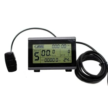 Electric Bicycle Accessories With Connector Display Instrument LCD Control Panel Intelligent Date Recording Easy Install Outdoor