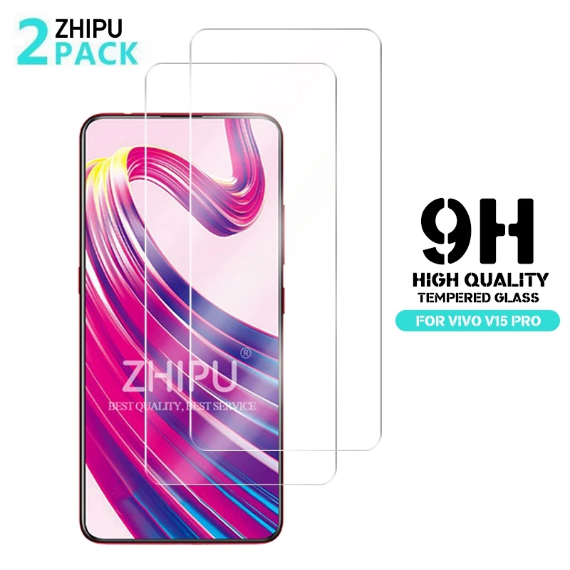 2 Pcs Tempered Glass For vivo V15 Pro Glass Screen Protector 2.5D 9H Tempered Glass For vivo V15 Pro 6.39 Protective Film 2 Pcs Tempered Glass For vivo V15 Pro Glass Screen Protector 2.5D 9H Tempered Glass For vivo V15 Pro 6.39 Protective Film