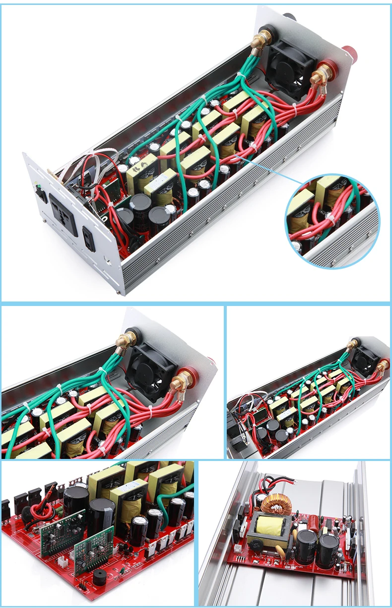 P-6000 6KW/6000 Вт(пик 12000 Вт) Солнечная Мощность инвертор 12 V/24 V/48 V/60 V/72 V постоянного тока в переменный 220-240VAC В переменного тока, 50/60 Гц модифицированных волн конвертер