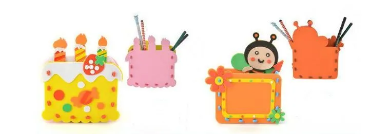 4 шт./партия, 12 цветов, сделай сам, развивающие игрушки, подарок, EVA, детская ручная работа, фетровая ткань, набор для рукоделия, игрушки, ручка, контейнер для детей