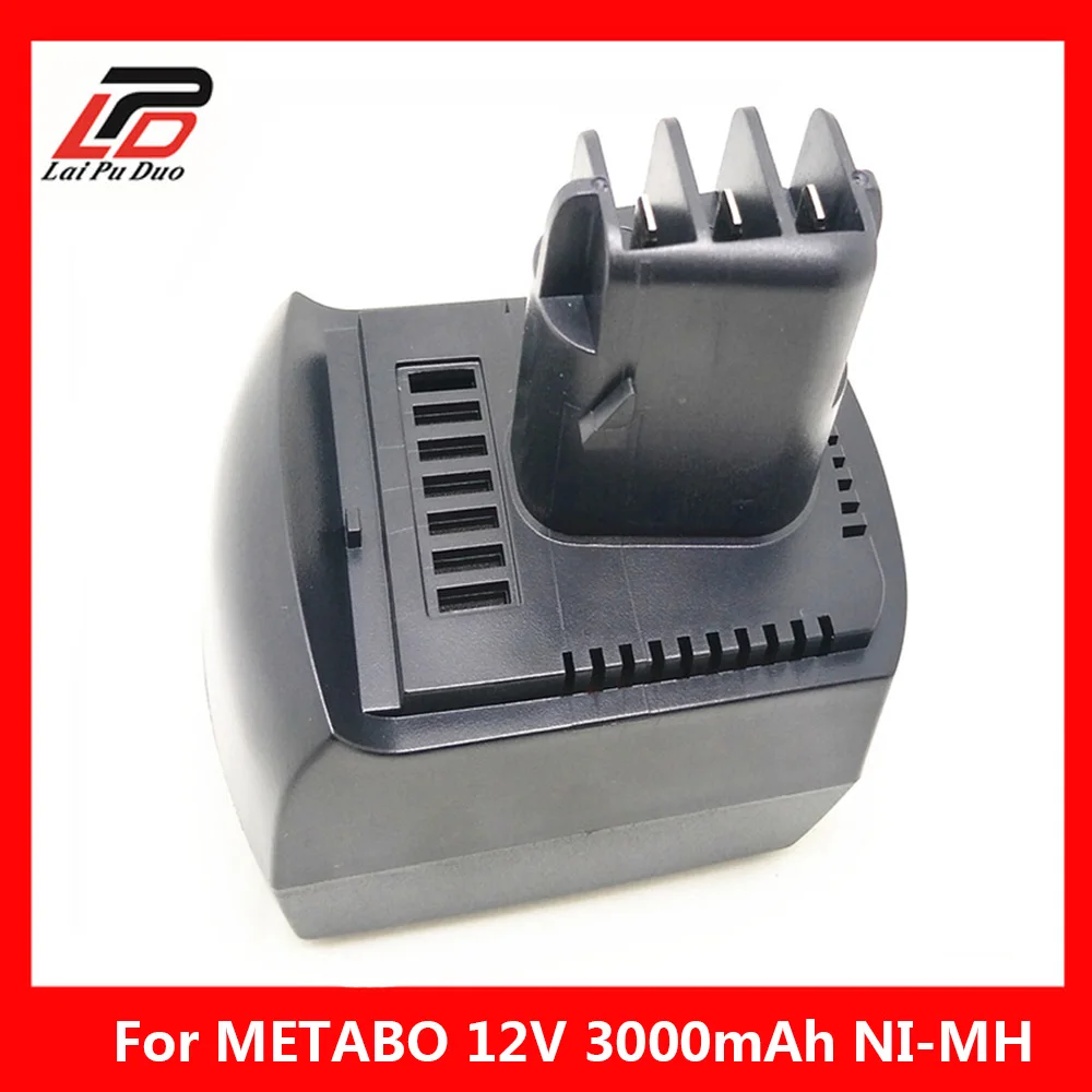 

12V 3000mAh Ni-MH Replacement Power Tool Battery for METABO 6.25473 ULA9.6-18 BS 12 SP BSZ