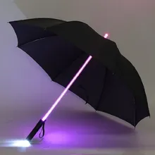 4 color sale LED umbrella Star wars umbrella rain women men Light Flash Umbrella Night Protection Gift Multicolor for Choose
