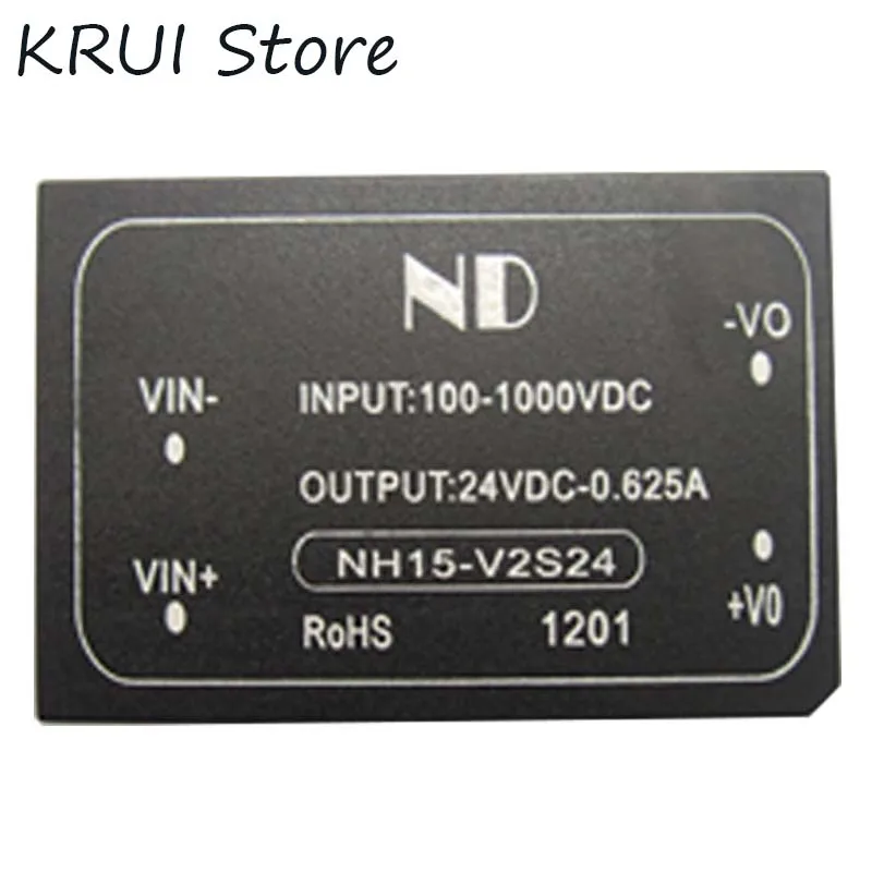 NH15 V2S24 конвертер dcdc 650V 850V 1000V к 24V 0.625a высоковольтный вход понижающий модуль|converter