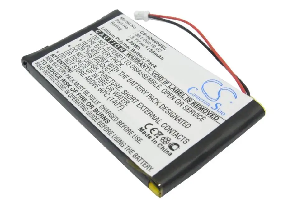 Аккумулятор Cameron Sino для GARMIN Nuvi 600 610 650 660 FM 670 680 010-00455-00 010-00540-70 361-00019-02 1150 мАч |