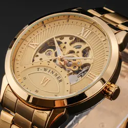 WINNER 2019 Модные мужские s часы лучший бренд класса люкс военные часы Мужские автоматические механические часы из нержавеющей стали скелетные