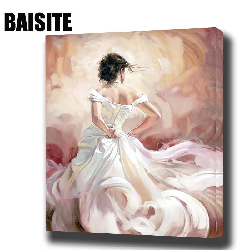 

BAISITE DIY Framed Oil Painting By Numbers Figure Pictures Canvas Painting For Living Room Wall Art Home Decor E793