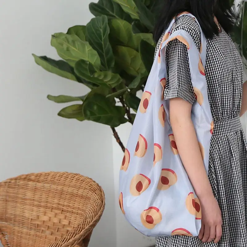 

Casual Women Foldable Handy Shopping School Bag Tote Reusable Large Pouch Storage Handbags New Size L/S