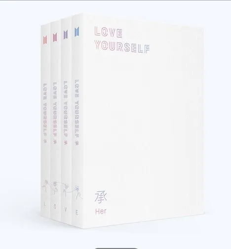 

[MYKPOP]~OFFICIAL~ BTS LOVE YOURSELF / HER Album Set CD+Booklet+Post Card+Sticker KPOP Item SA19022003-V Version