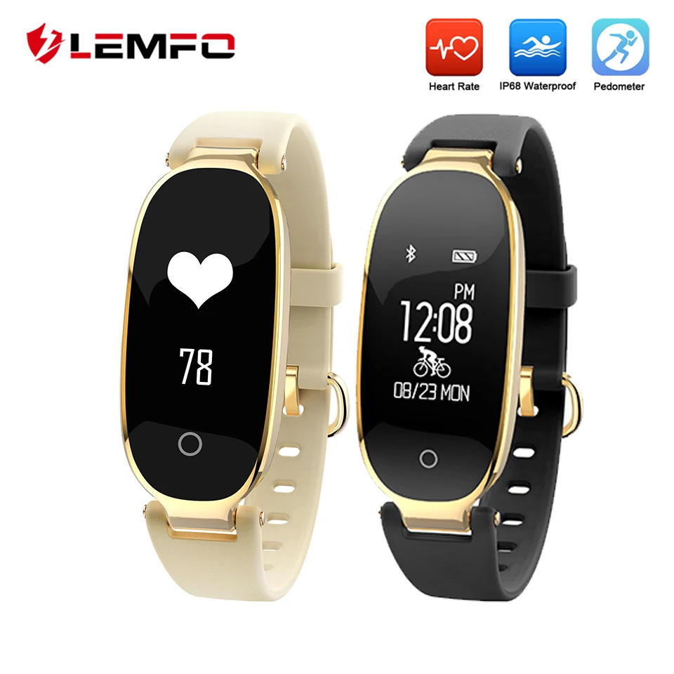 

LEMFO S3 Smart Bracelet Heart Rate Monitor Pedometer Fitness Tracker Multiple Sports Modes Fitness Bracelet for Women Girls