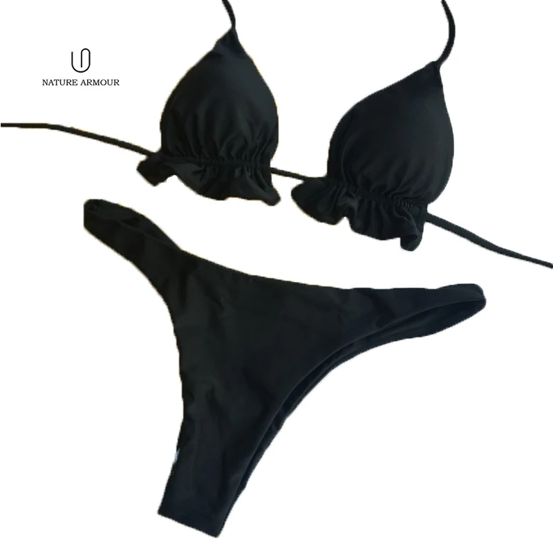 

Bathing Suits 2018 Girls Swimwear Brazilian Bikini String Sexy Bikini Set Women Swimsuit Sexy Low Cut Tops Push Up Biqini