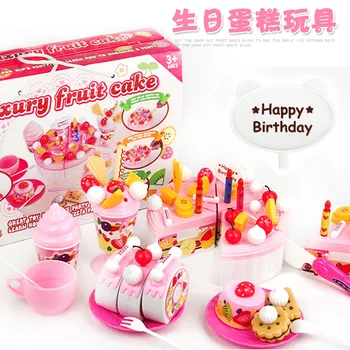 

DIY Simulation See Cake Toys Cut Fruit Girls Children Play Every Kitchen Toy SetPretend PlayKitchen ToysFood toys