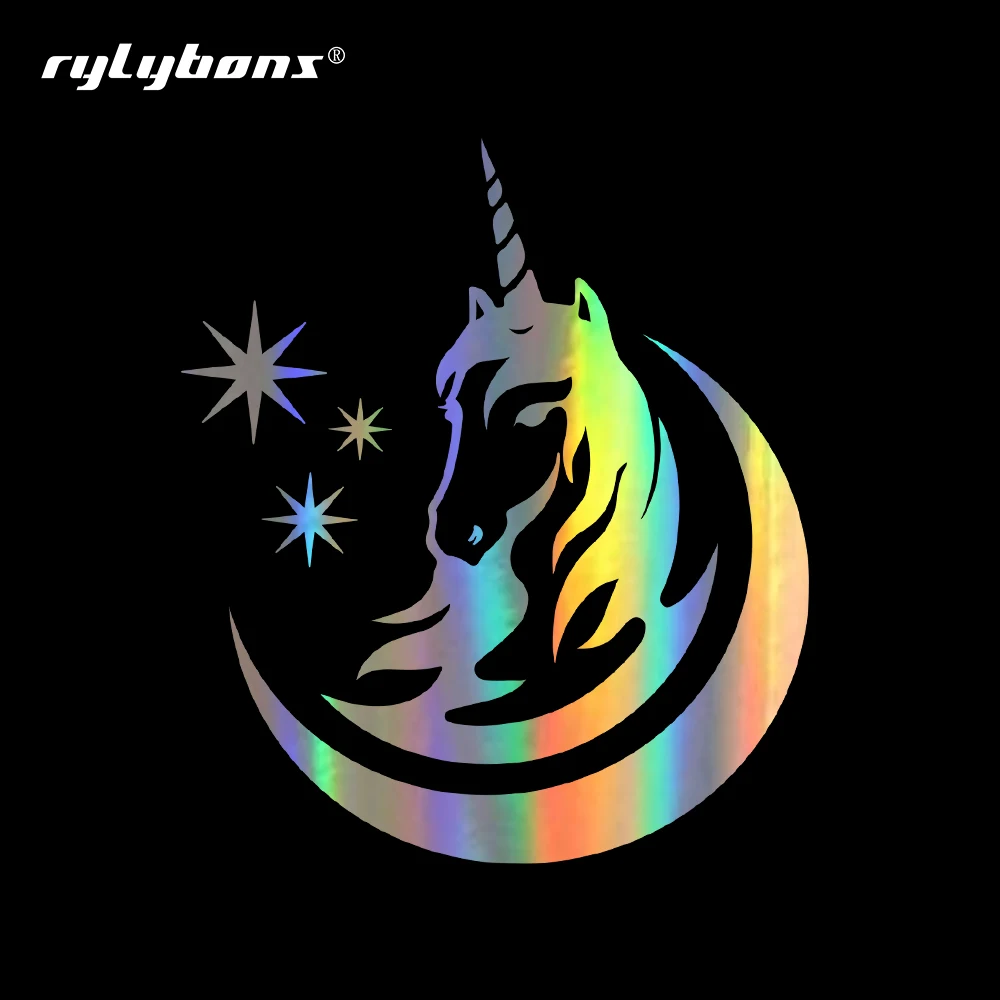 Rylybons Новый Единорог автомобиля Стикеры s Водонепроницаемость при давлении до